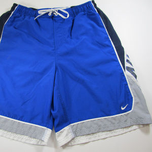 NIKE Blue White Black XL Swim Trunks Board Shorts